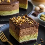 Pistazien-Nougat im No-Bake-Käsekuchen für ein einfaches Dessert