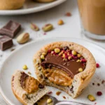 Schokoladenkeks-Karamell-Tassen Rezept mit köstlicher Schokoladenglasur