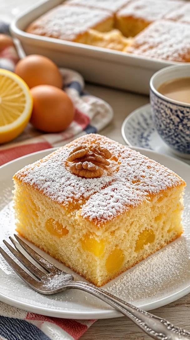 Spontaner Kuchen für den Nachmittagskaffee mit frischen Zutaten
