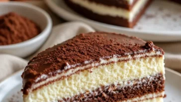 Ein bunter kinderfreundlicher Kuchen auf einem Tisch, geeignet für Feiern