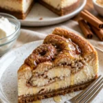 Zimtschnecken-Käsekuchen, cremig und köstlich, perfekt für jede Gelegenheit