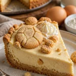 Zuckerplätzchen-Cheesecake mit weicher, cremiger Oberfläche und bunten Streuseln