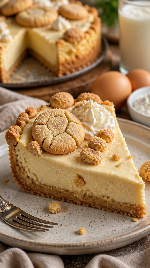 Zuckerplätzchen-Cheesecake mit weicher, cremiger Oberfläche und bunten Streuseln