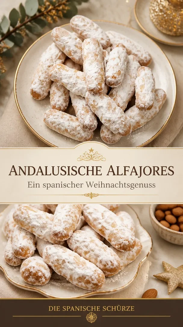 Authentische andalusische Alfajores auf einem Teller
