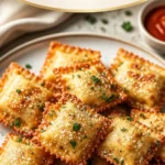 Knusprige Million Dollar Ravioli Häppchen aus dem Air Fryer