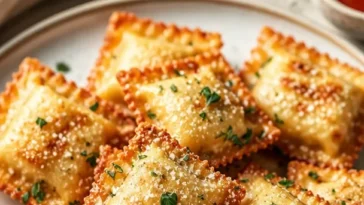 Knusprige Million Dollar Ravioli Häppchen aus dem Air Fryer