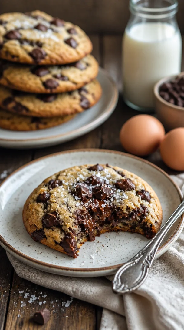 Bäckerei-Stil Käsekuchen mit Schokoladenkeksen auf einem Teller