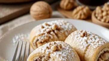 Leckere Nussrollen nach dem besten Nussrollen-Rezept zubereitet