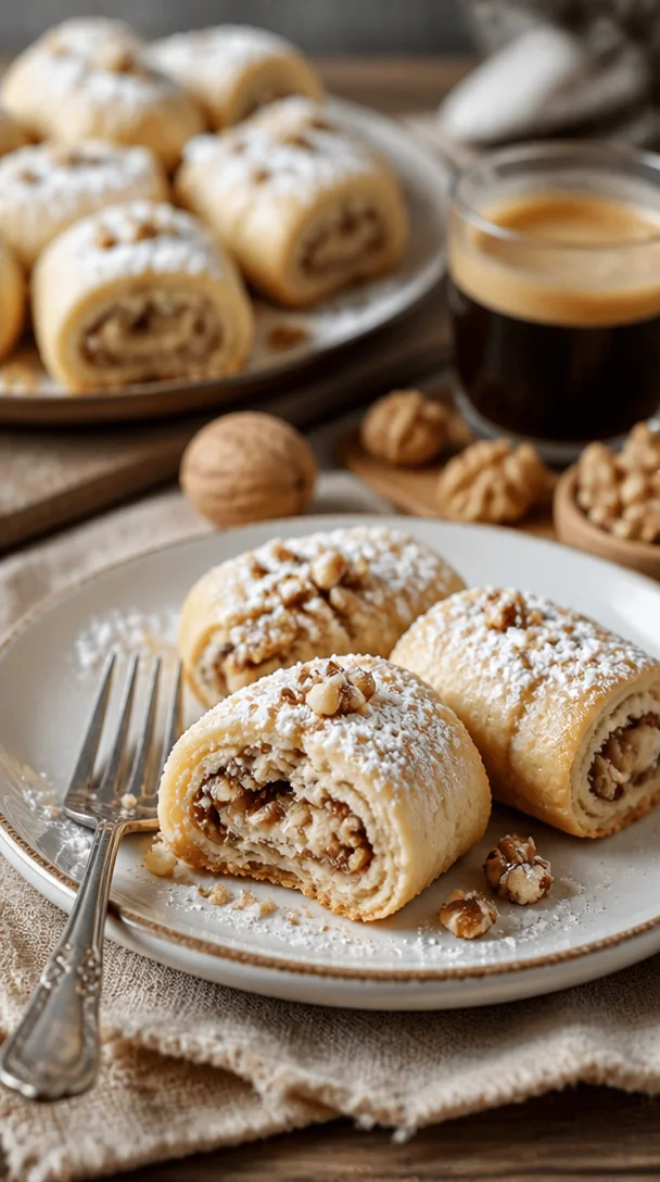 Leckere Nussrollen nach dem besten Nussrollen-Rezept zubereitet