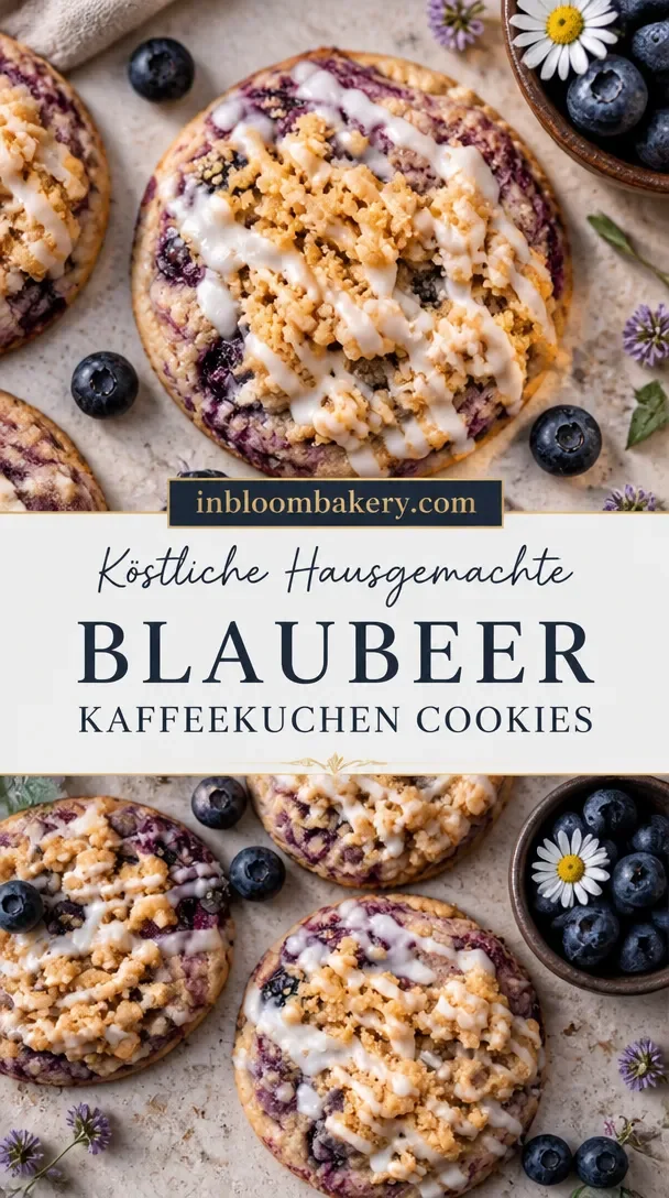 Leckere Blaubeer-Kaffeekuchen-Plätzchen von In Bloom Bäckerei