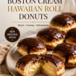 Boston Cream Donuts in Form von Hawaiian Rolls