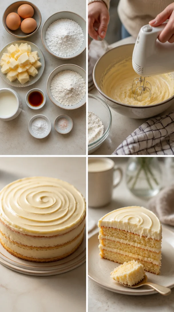 Delikate Buttercreme Torte mit reichhaltiger Creme und feinem Biskuit.
