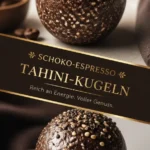 Dekadente Schokoladen-Espresso-Tahini-Bälle für Energie und Genuss.