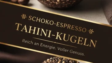Dekadente Schokoladen-Espresso-Tahini-Bälle für Energie und Genuss.