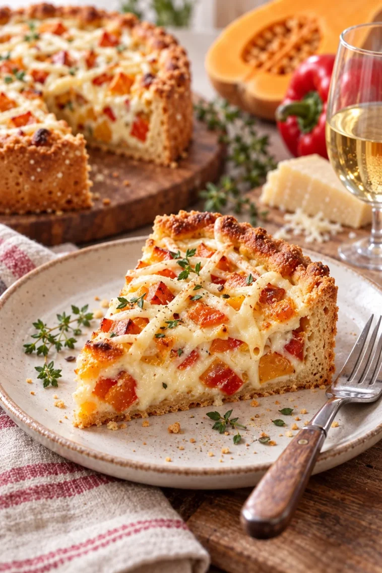 Schokoladige Stracciatella Torte auf einem Teller dekoriert