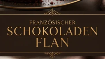 Französischer Schokoladenflan, ein köstlicher Schokoladenpuddingkuchen.