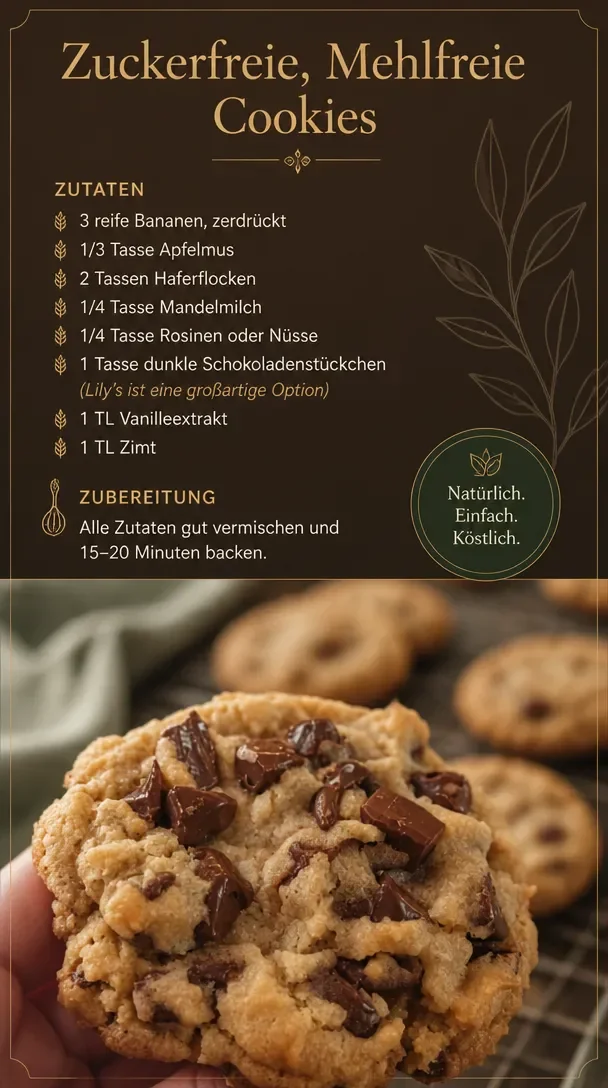 Gesunde Desserts und zuckerfreie Süßigkeiten in einer ansprechenden Präsentation.
