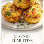 Gesunder Ei-Muffin mit frischen Zutaten und hohem Proteingehalt.