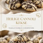 Leckere Cannoli-Kekse auf einem Teller, ideal für süße Anlässe.