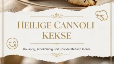 Leckere Cannoli-Kekse auf einem Teller, ideal für süße Anlässe.