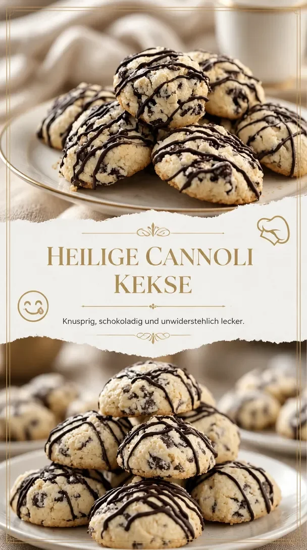 Leckere Cannoli-Kekse auf einem Teller, ideal für süße Anlässe.