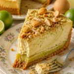Ein köstlicher Key Lime Pie Crunch Käsekuchen mit frischem Limettengeschmack.