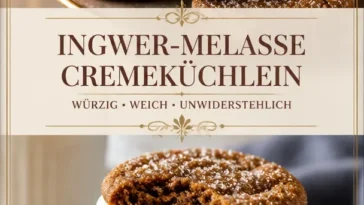 Leckere Melasse-Cremekeks auf einem Tisch mit Tasse Tee