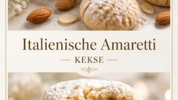 Milchfreie italienische Amaretti-Kekse auf einem Teller