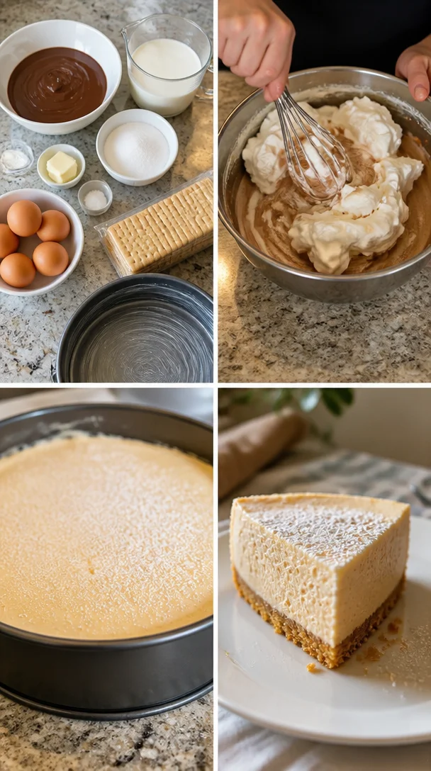 Leckere Mousse-Torte mit schokoladiger Mousse und fruchtigem Topping