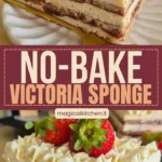 Schwammkuchen ohne Backen, leckeres Rezept für Victoria Schwammkuchen