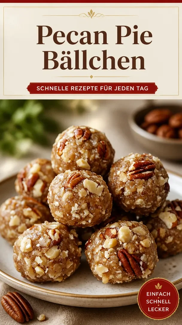 Leckere Pekanusskugeln als No Bake Dessert für heiße Tage.