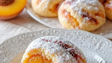 Pfirsich Snickerdoodles - leckere Kekse mit Pfirsichgeschmack