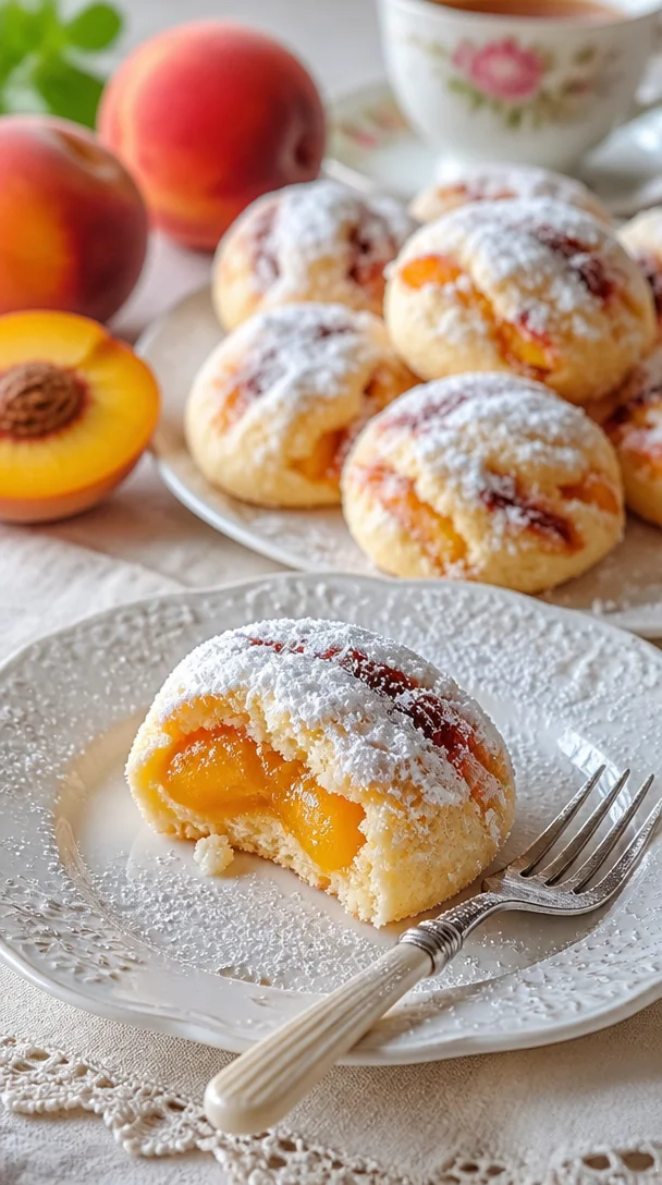 Pfirsich Snickerdoodles - leckere Kekse mit Pfirsichgeschmack