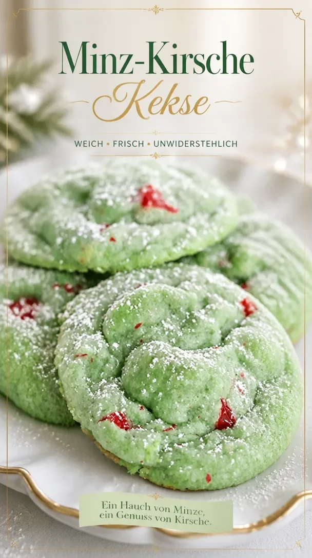 Pistazien-Kirsch-Schmelzbonbons in einer ansprechenden Präsentation