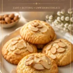 Sizilianische Mandelkekse auf einem Teller serviert