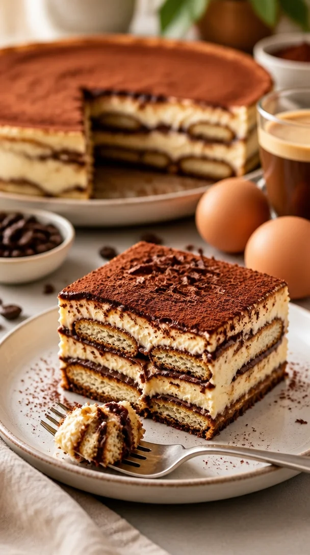 Tiramisu Schoko Käsekuchen mit Schokoladensauce und Kaffeegeschmack, perfekt für Desserts.