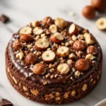Hausgemachte Schokoladen-Haselnuss-Crunch-Kekse frisch aus dem Ofen