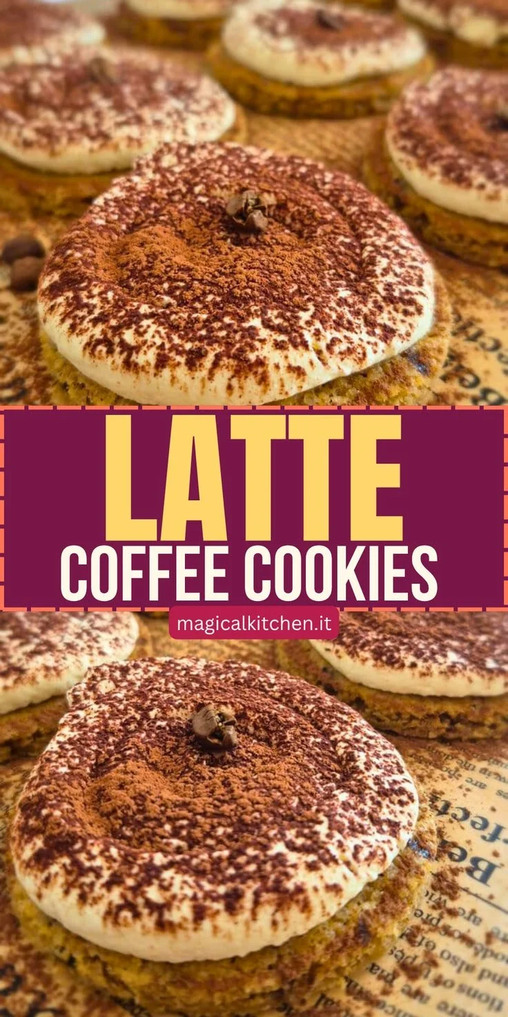 Weiche Tiramisu-Kekse mit Kaffeecreme auf einem Teller