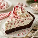 Zuckerstangen-Pie – cremig, minzig und ohne Backen, ideal für Festlichkeiten
