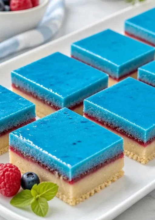 Leckeres Blaubeer-Himbeer-Träumchen in einer eleganten Dessertschüssel serviert.