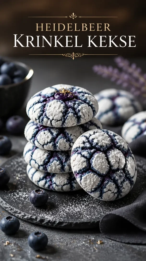 Blaubeer-Zitronen-Krümelkekse auf einem Teller mit frischen Blaubeeren