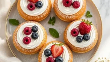 Leckere Berry Cream Donuts für einen perfekten Brunch