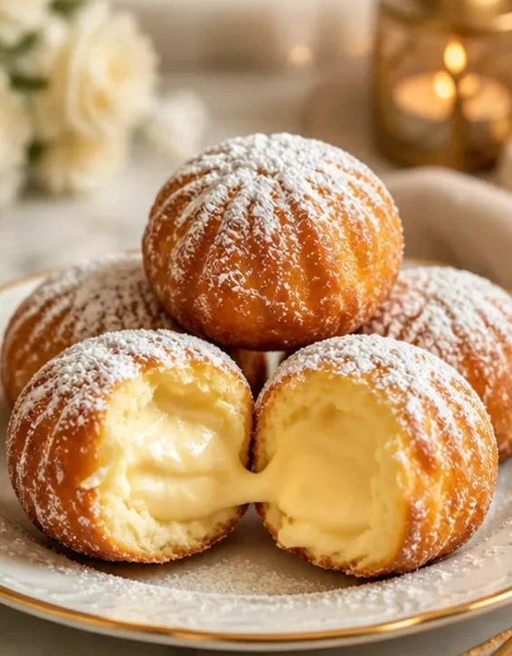 Italienische Cream Bombs: köstliche, cremige Dessert-Bomben für jeden Anlass.