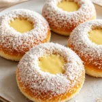 Klassische Schulbrötchen (Skoleboller) frisch gebacken auf einem Teller.