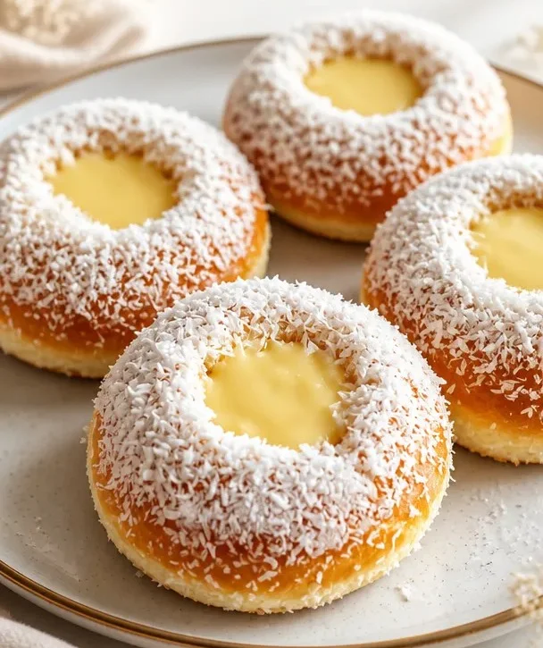 Klassische Schulbrötchen (Skoleboller) frisch gebacken auf einem Teller.