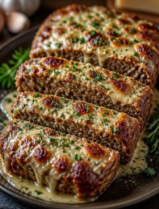 Knoblauch-Parmesan-Fleischlaib - Ein leckeres Rezept aus Omas Küche
