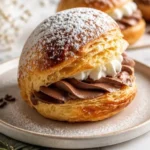 Schokoladen-Maritozzi, italienische Sahnebrötchen mit Schokolade