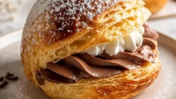 Schokoladen-Maritozzi, italienische Sahnebrötchen mit Schokolade