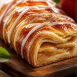 Leckerer Wisconsin Apfel Kringle, ein traditionelles süßes Gebäck.